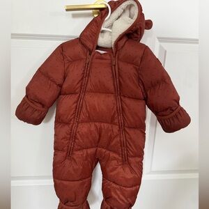 GAP Warm Rust Kids One Piece Footie